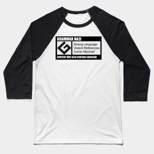 Grammar Nazi Label Baseball T-Shirt